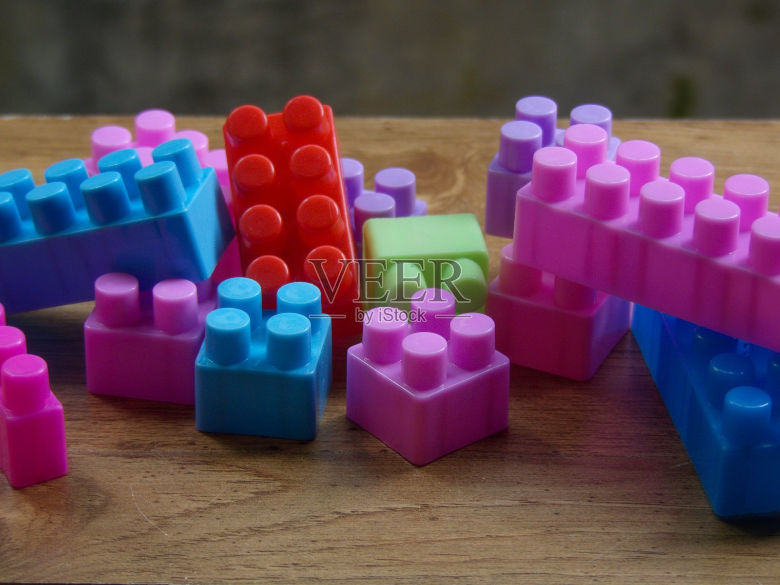 儿童彩色积木照片摄影图片