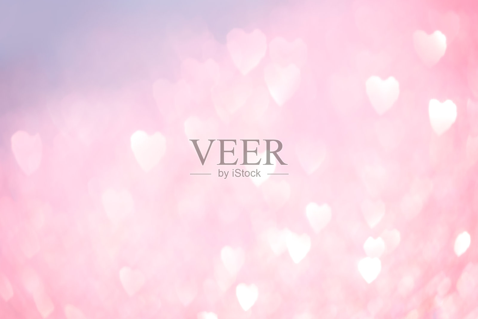 抽象红心亮灯散景假日派对背景照片摄影图片