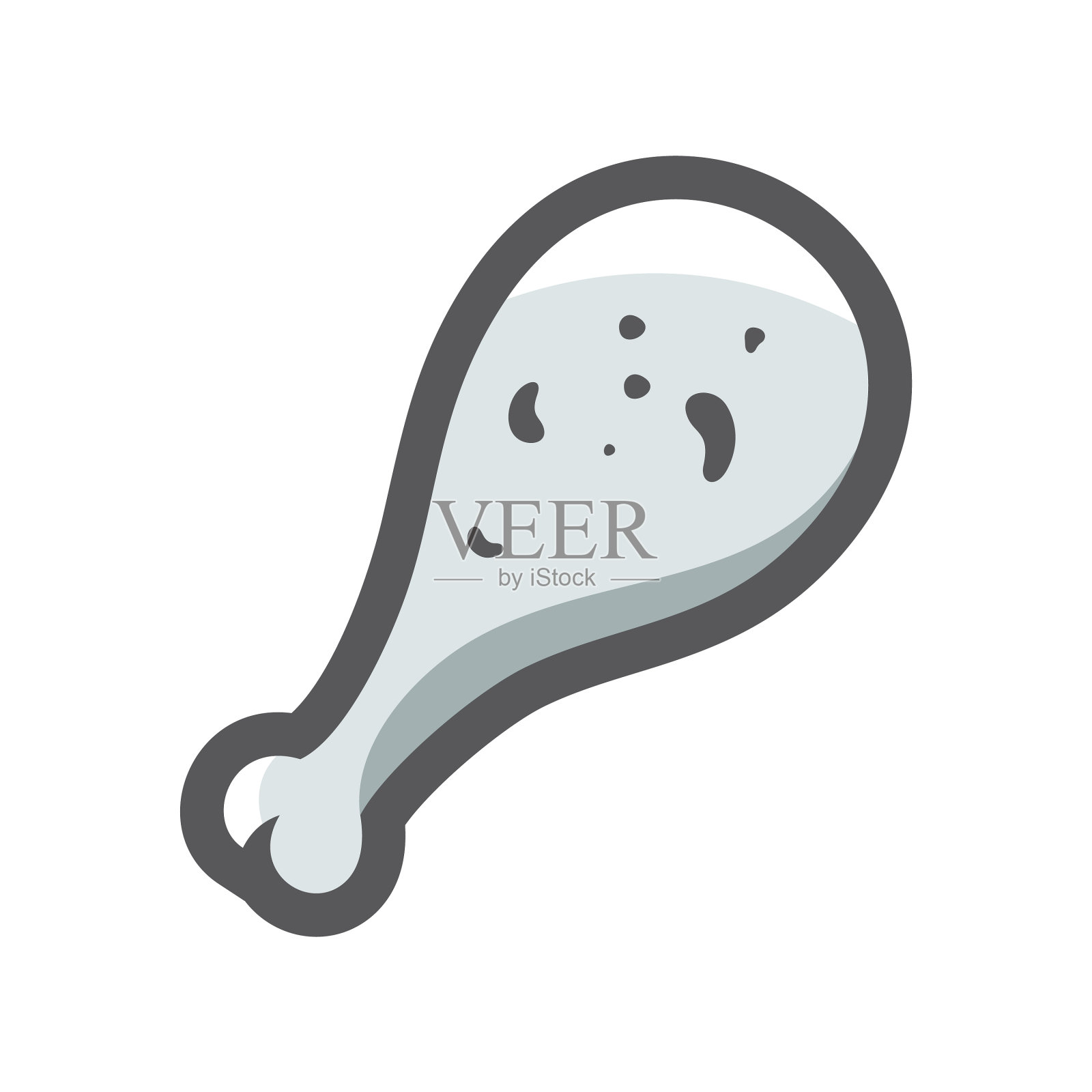 骨锤武器石头棍棒卡通设计元素图片