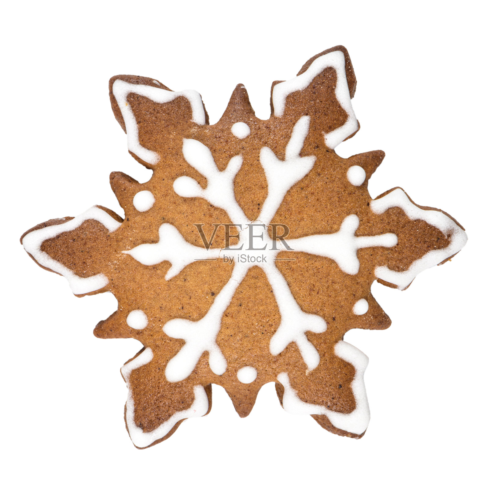雪花形状的姜饼照片摄影图片