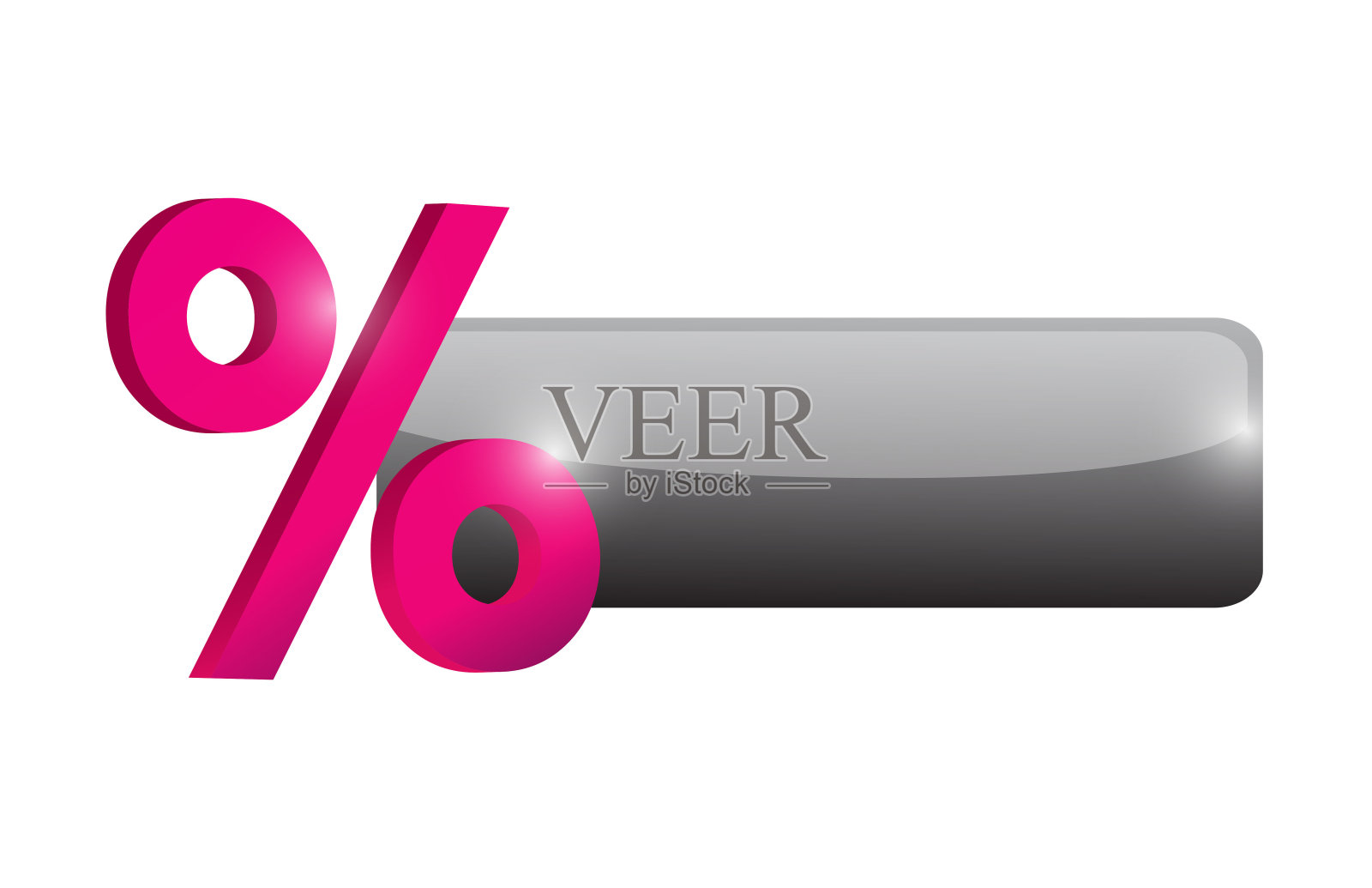 百分比按钮插图设计插画图片素材