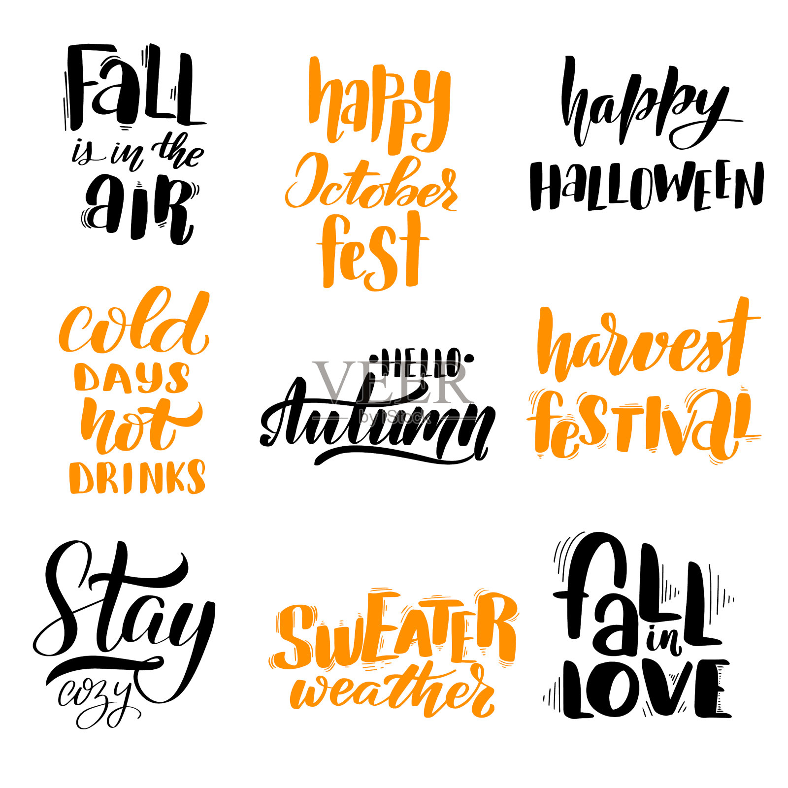 书法孤立于白色插画图片素材