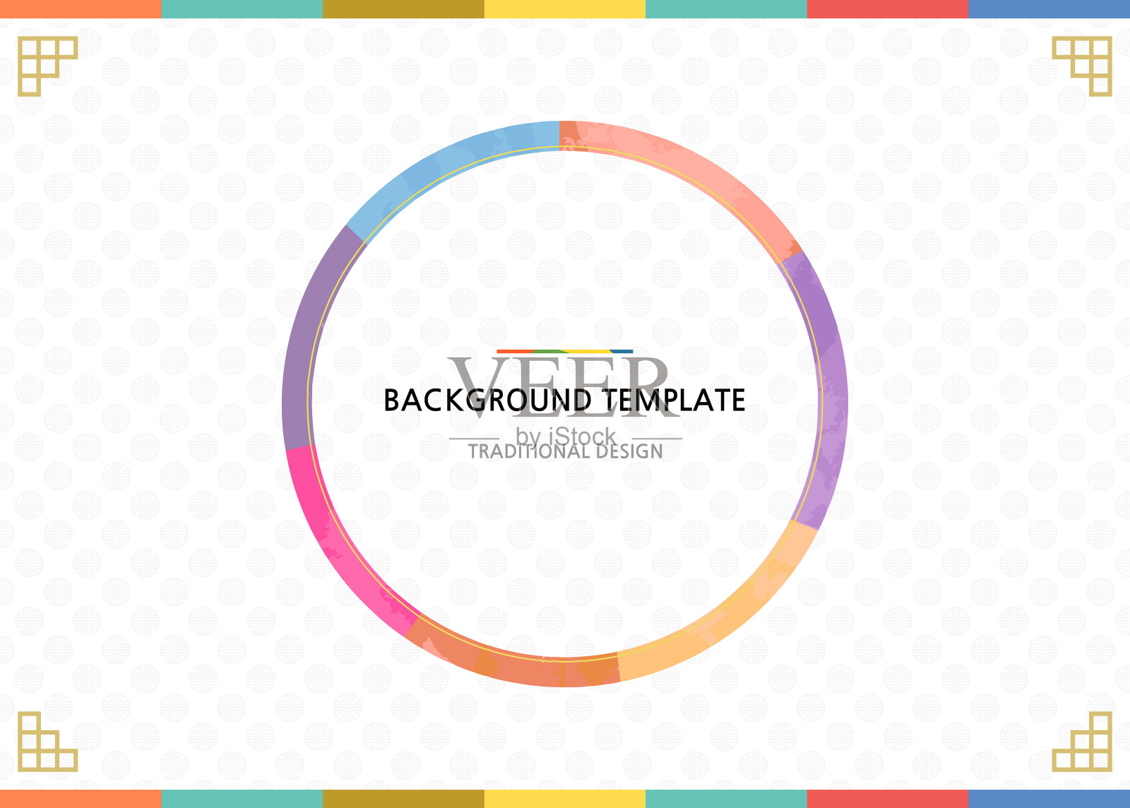 韩国传统背景插画图片素材