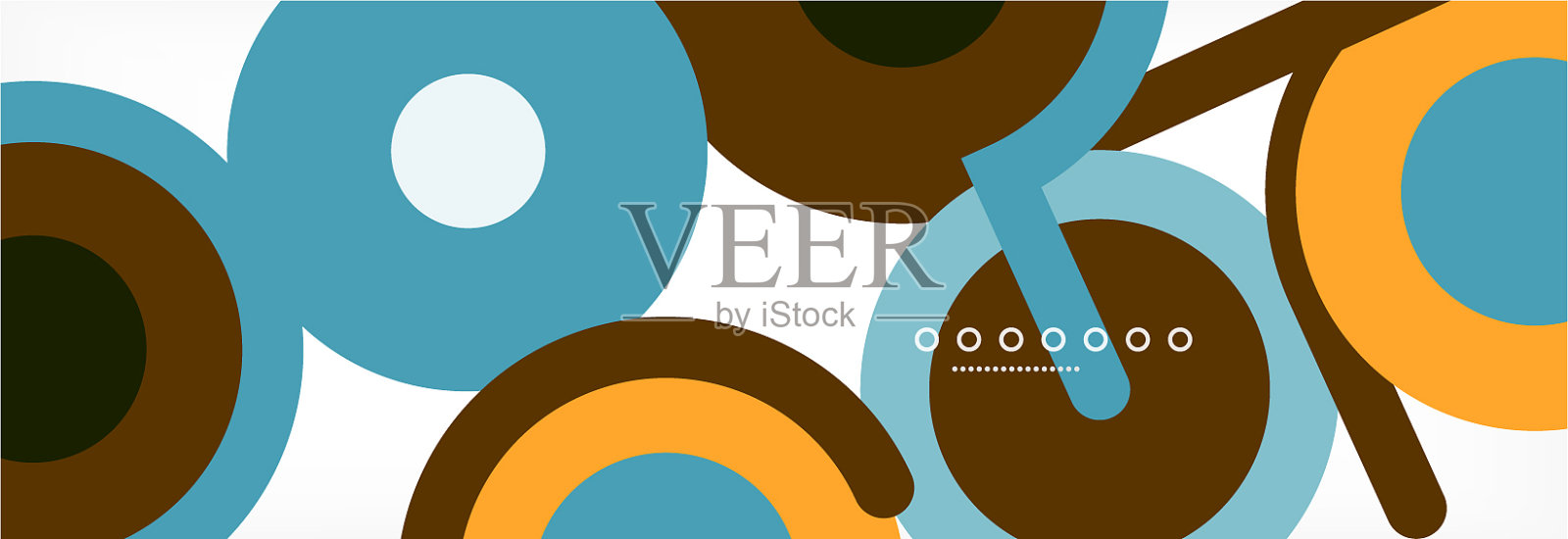 圆圈和线条抽象了封面的背景插画图片素材