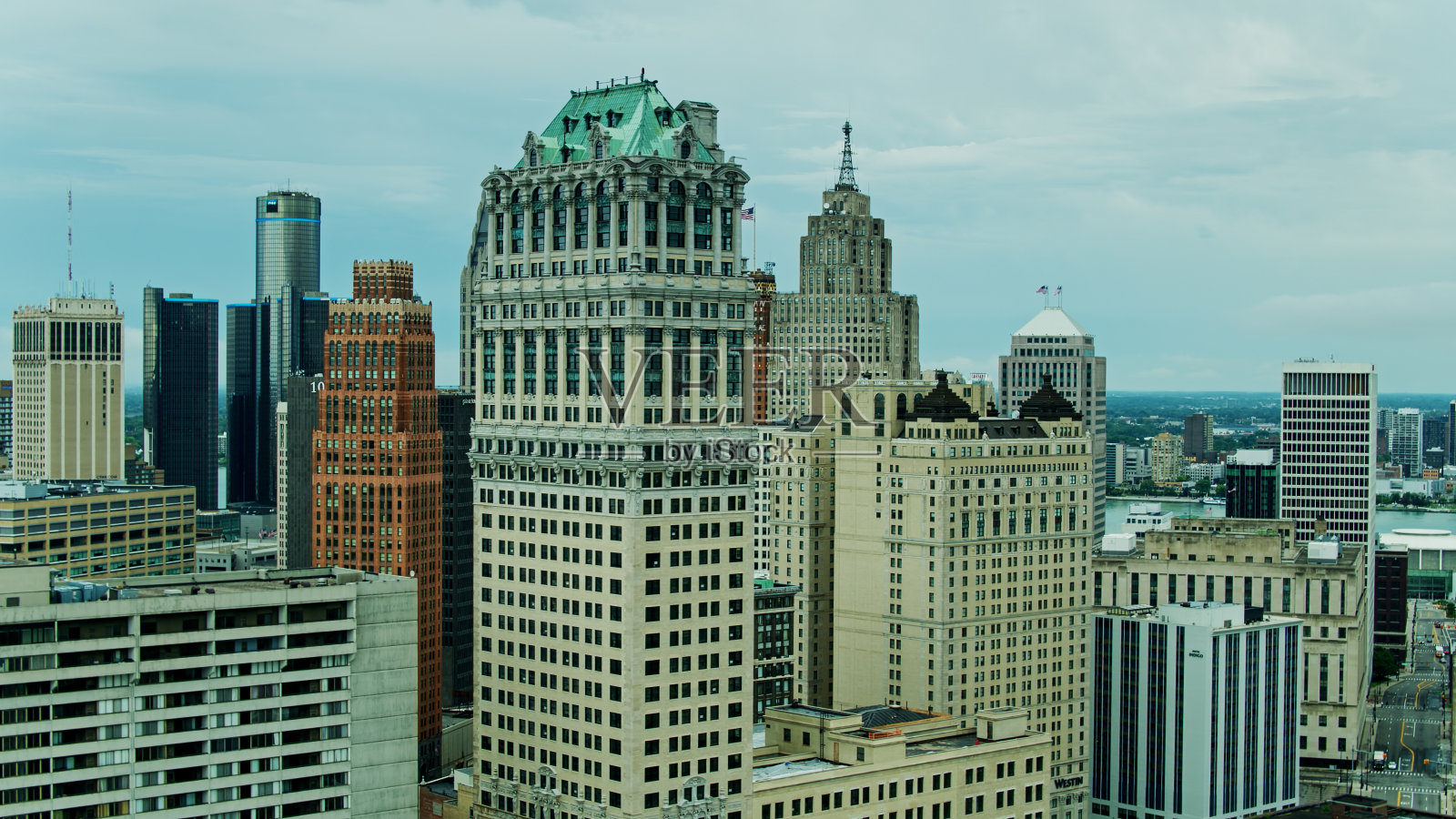 底特律市中心有书城照片摄影图片