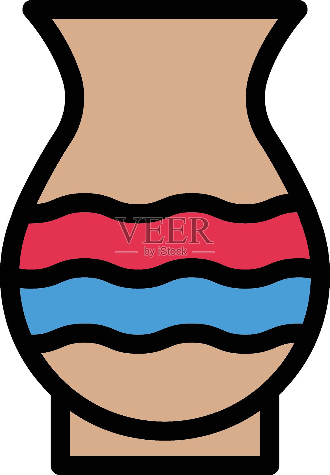 花瓶插画图片素材