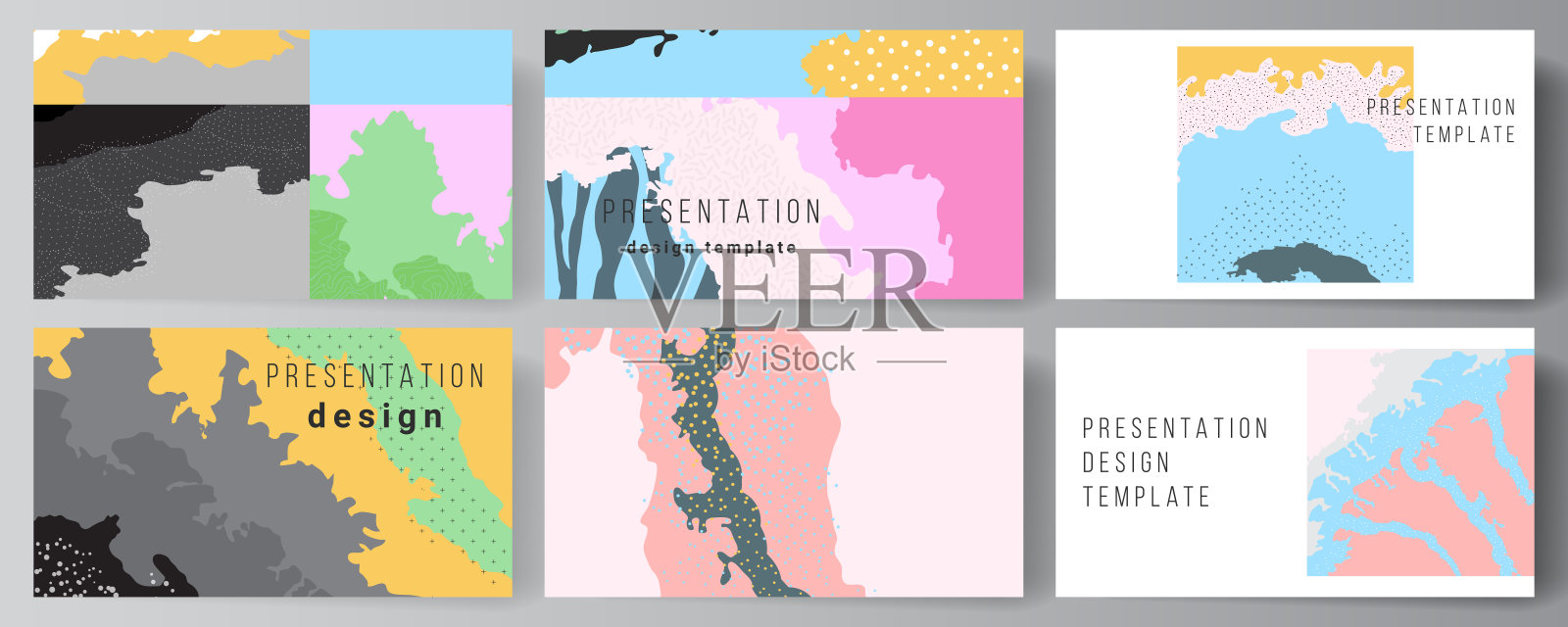 矢量布局的演示幻灯片设计模板，多用途的演示宣传册模板，宣传册封面。日本模式模板。亚洲风格的景观背景装饰。插画图片素材