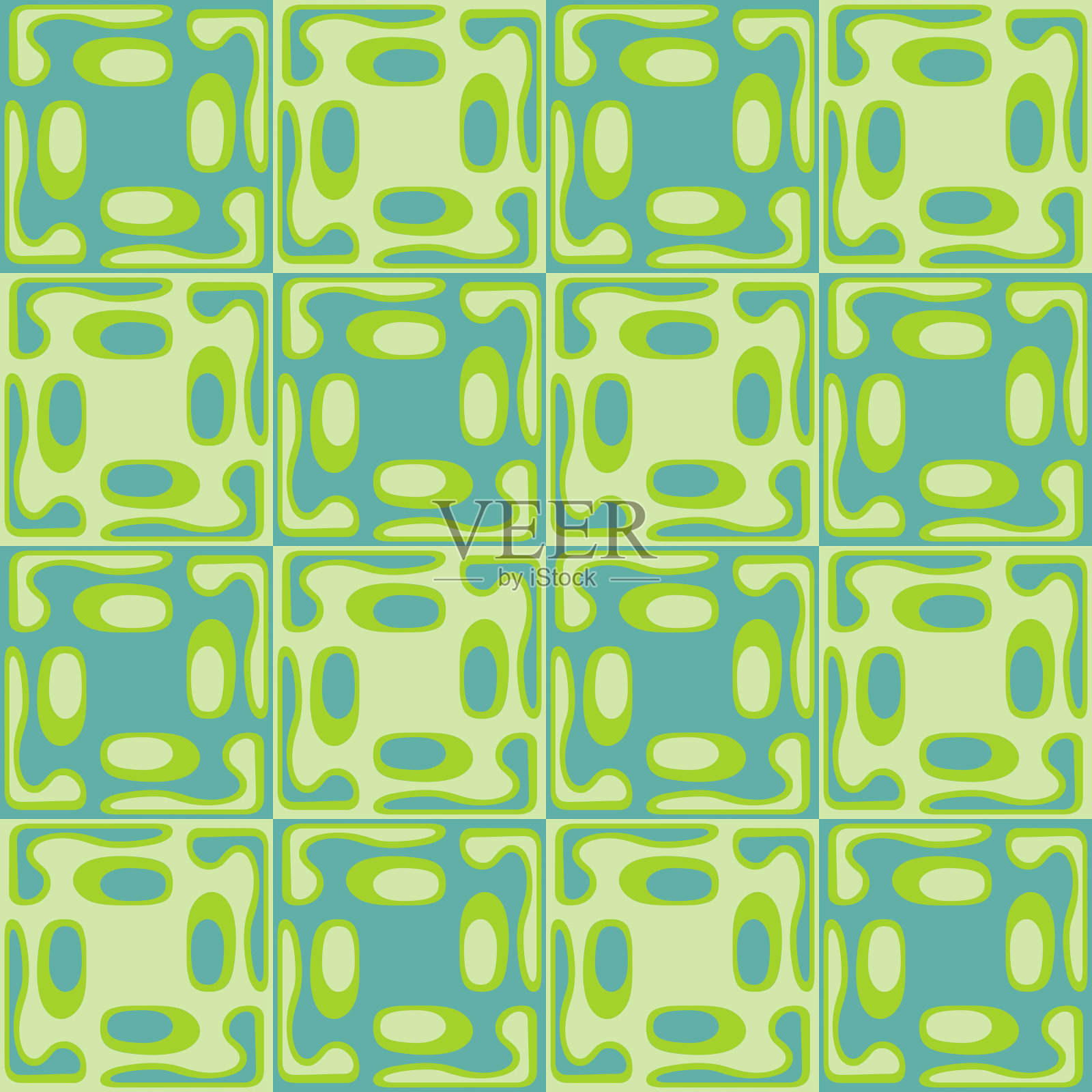 平面抽象无缝模式在复古风格装饰任何表面。插画图片素材