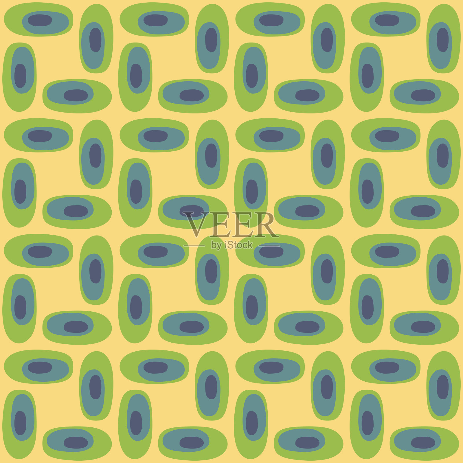 平面抽象无缝模式在复古风格装饰任何表面。插画图片素材