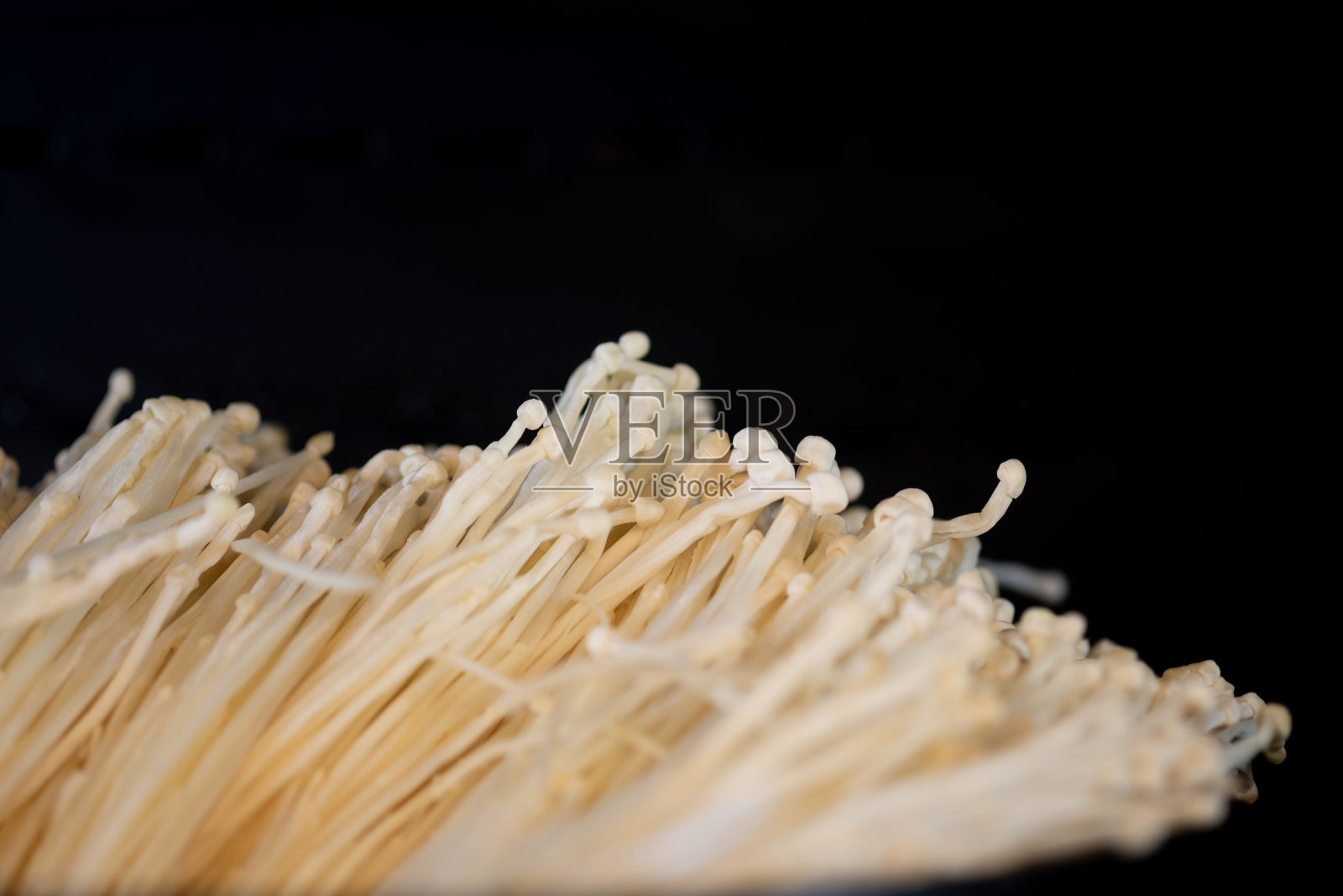 金针菇，金针菇。有选择性的重点照片摄影图片