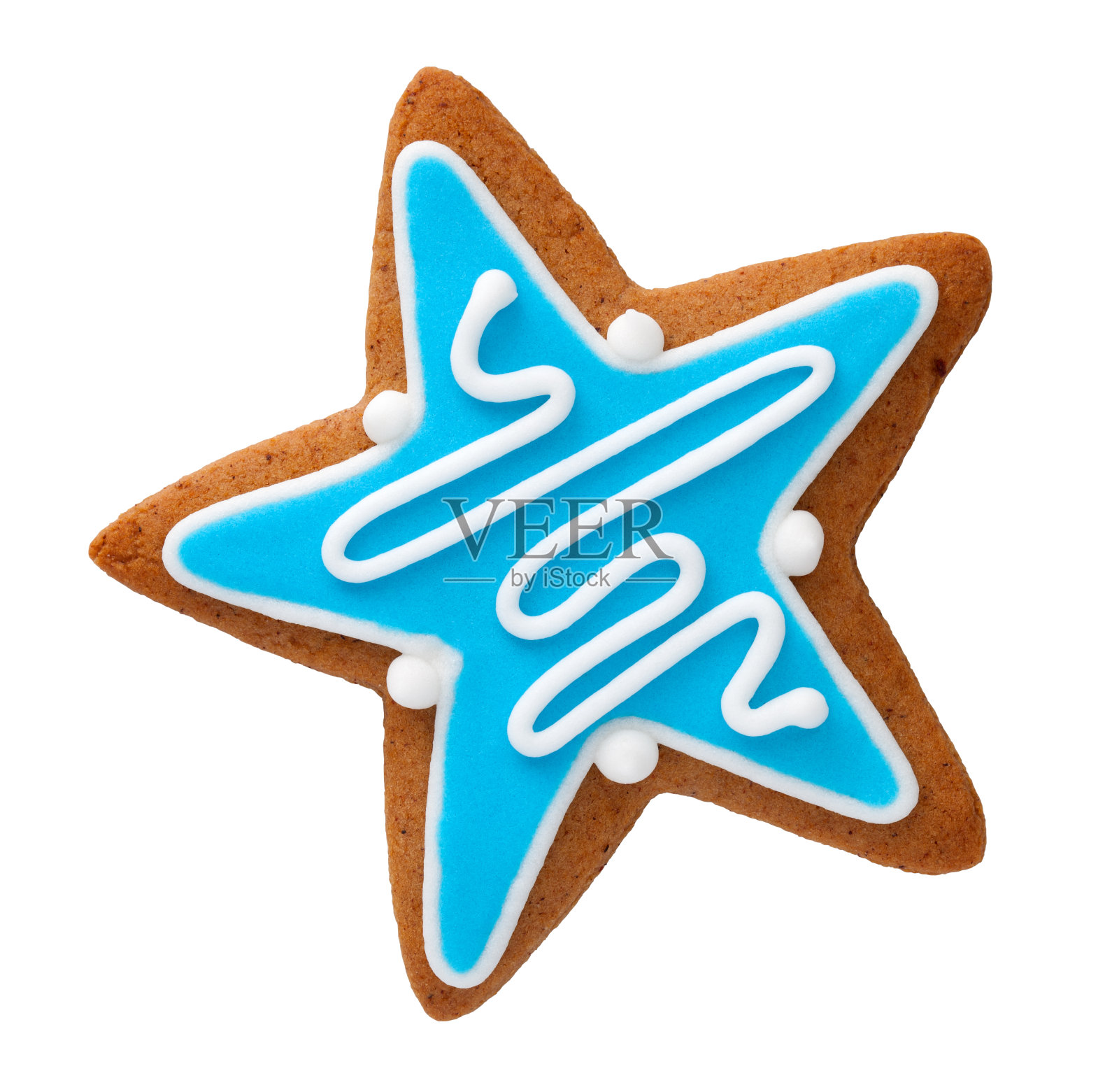 星形姜饼孤立照片摄影图片