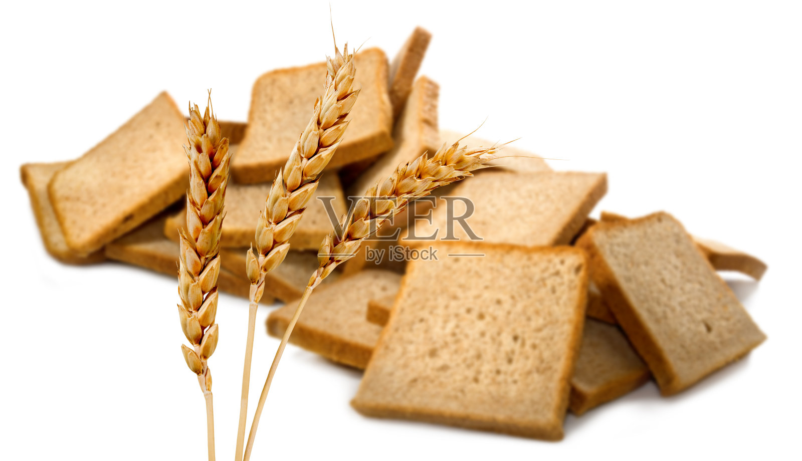 白色背景上一堆面包的图像照片摄影图片