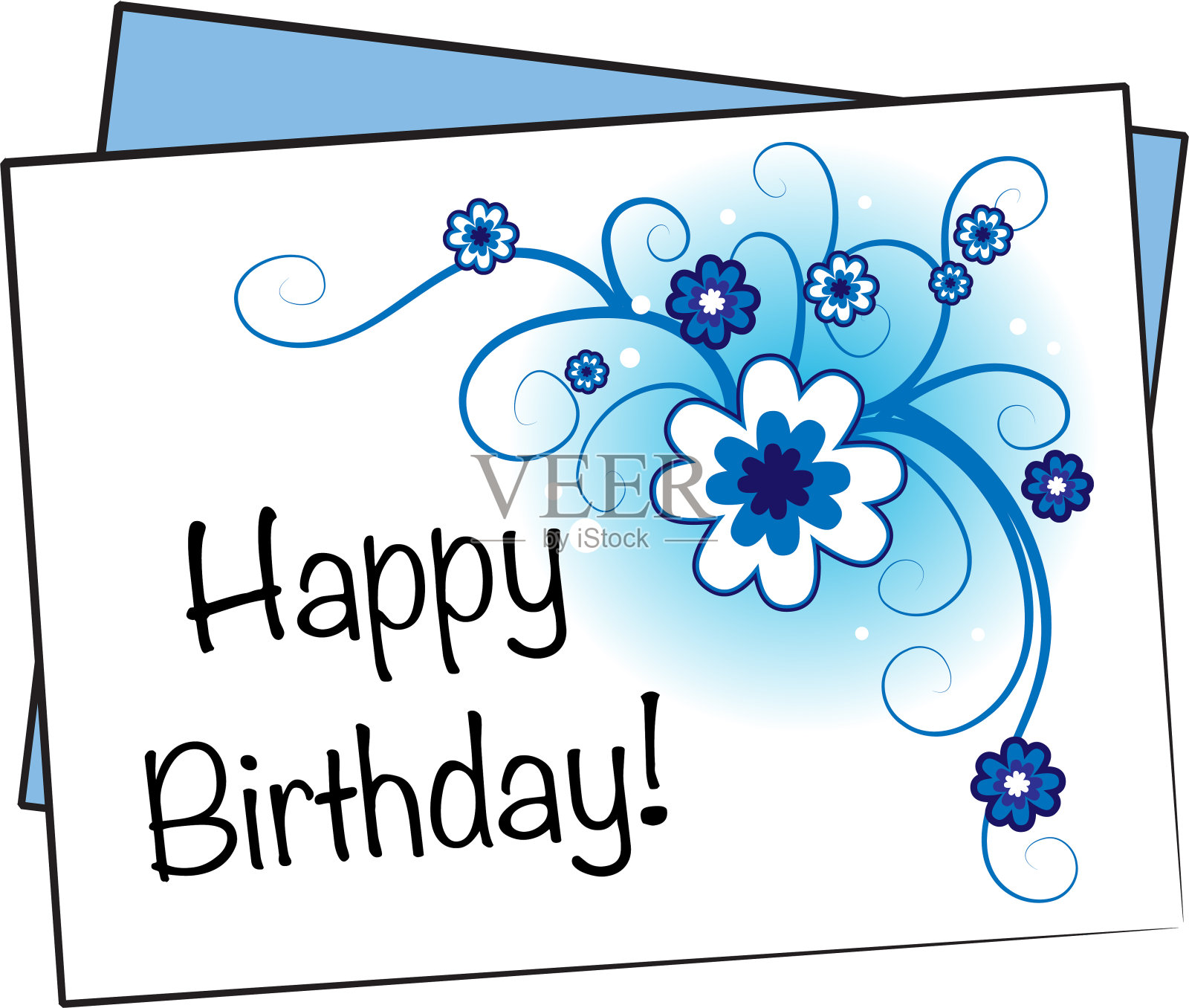 Vector生日贺卡插画图片素材