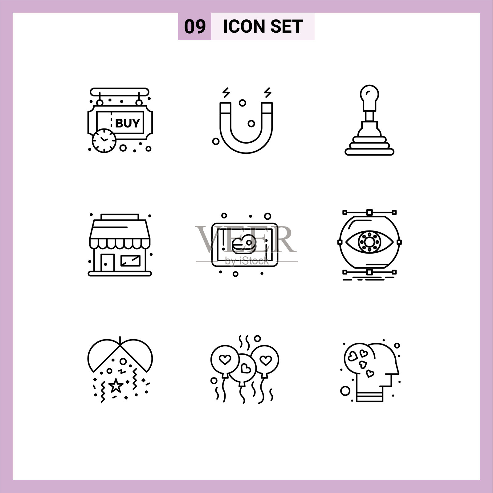 9 .通用符号轮廓符号形象化插画图片素材