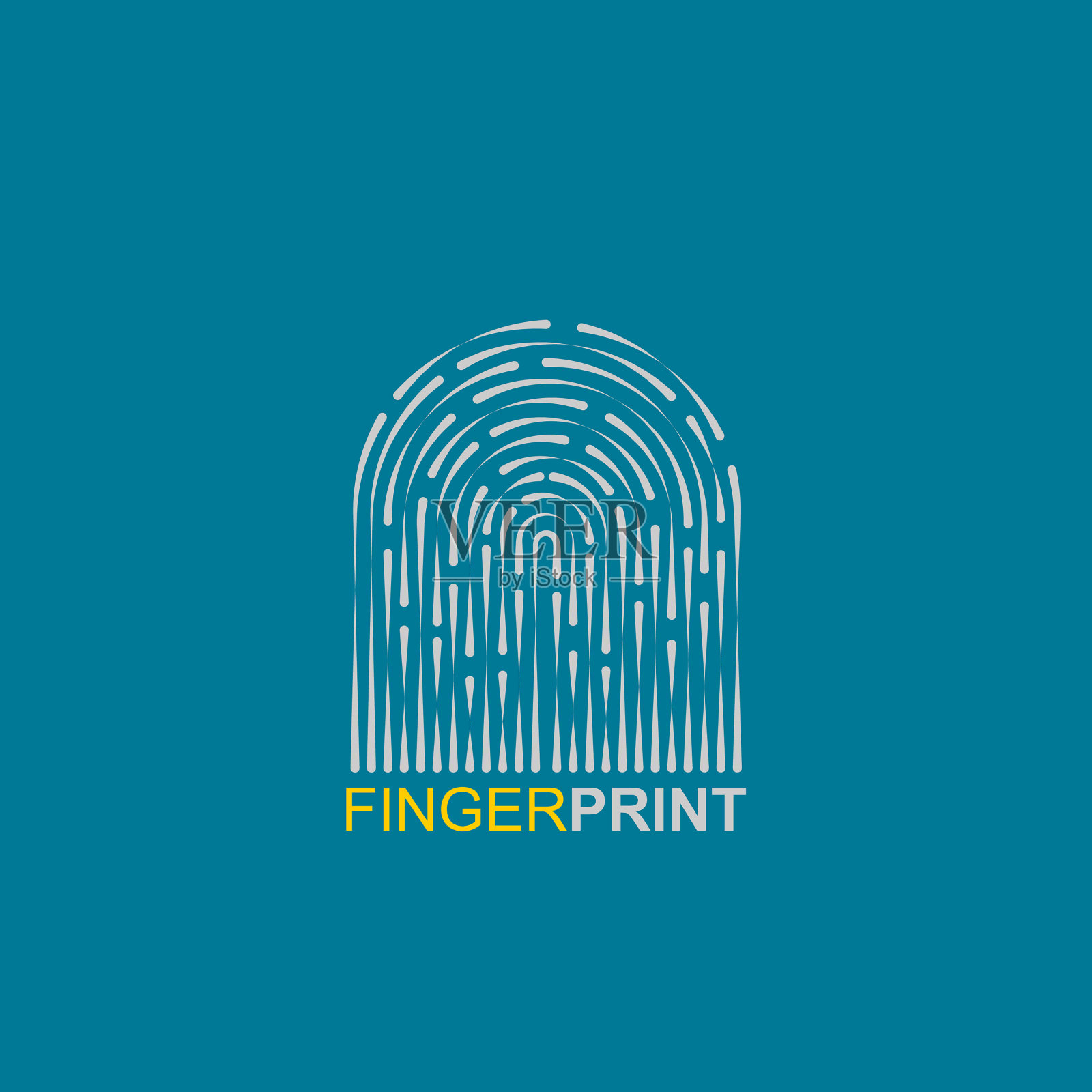 图标指纹插画图片素材