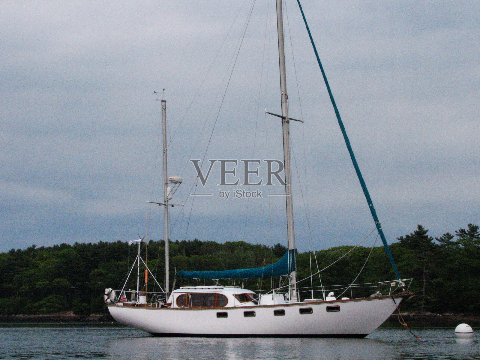 缅因沿海的船只照片摄影图片