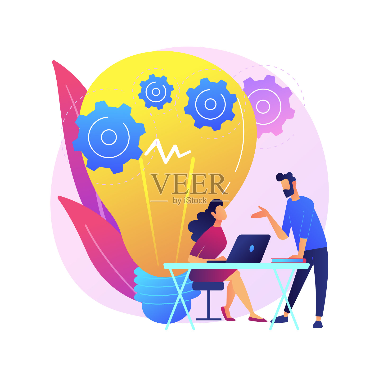 新理念工程概念隐喻设计元素图片