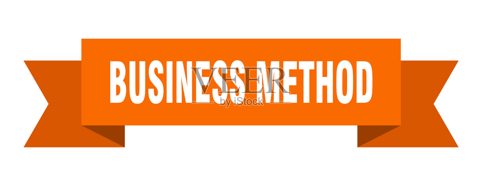 商业方法缎带商业方法纸带设计模板素材