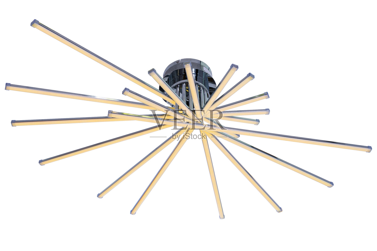 现代时尚的LED吊灯照片摄影图片