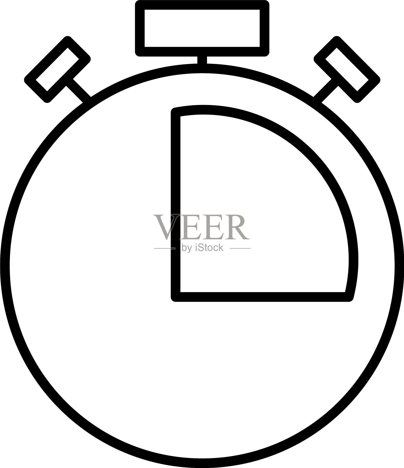 天文钟图标图像线条风格设计元素图片