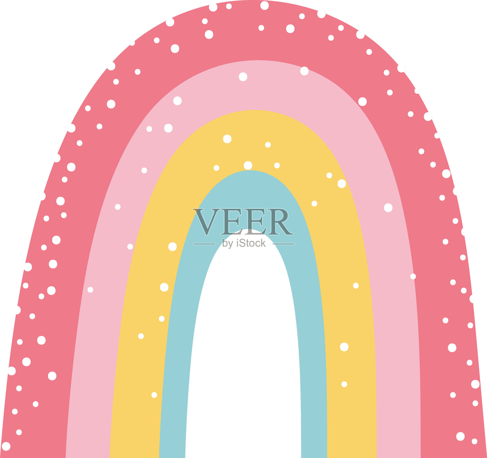 彩虹魔幻卡通孤立设计图标设计元素图片