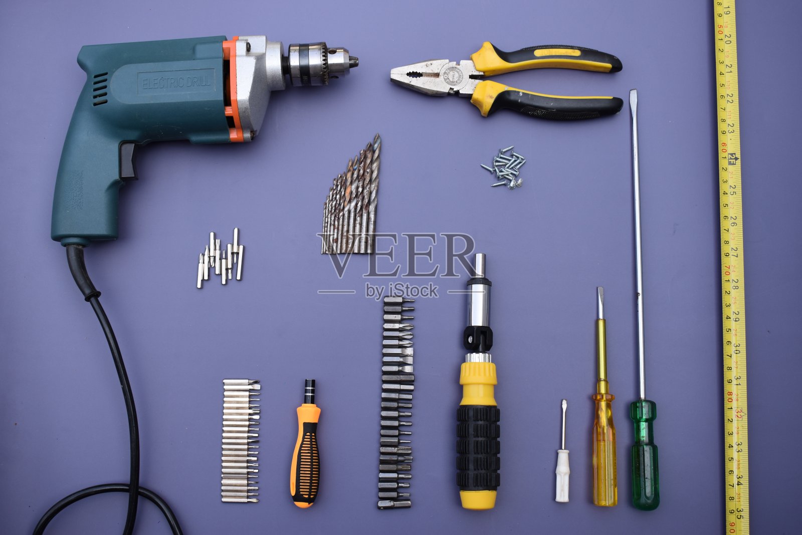 电钻井组照片摄影图片