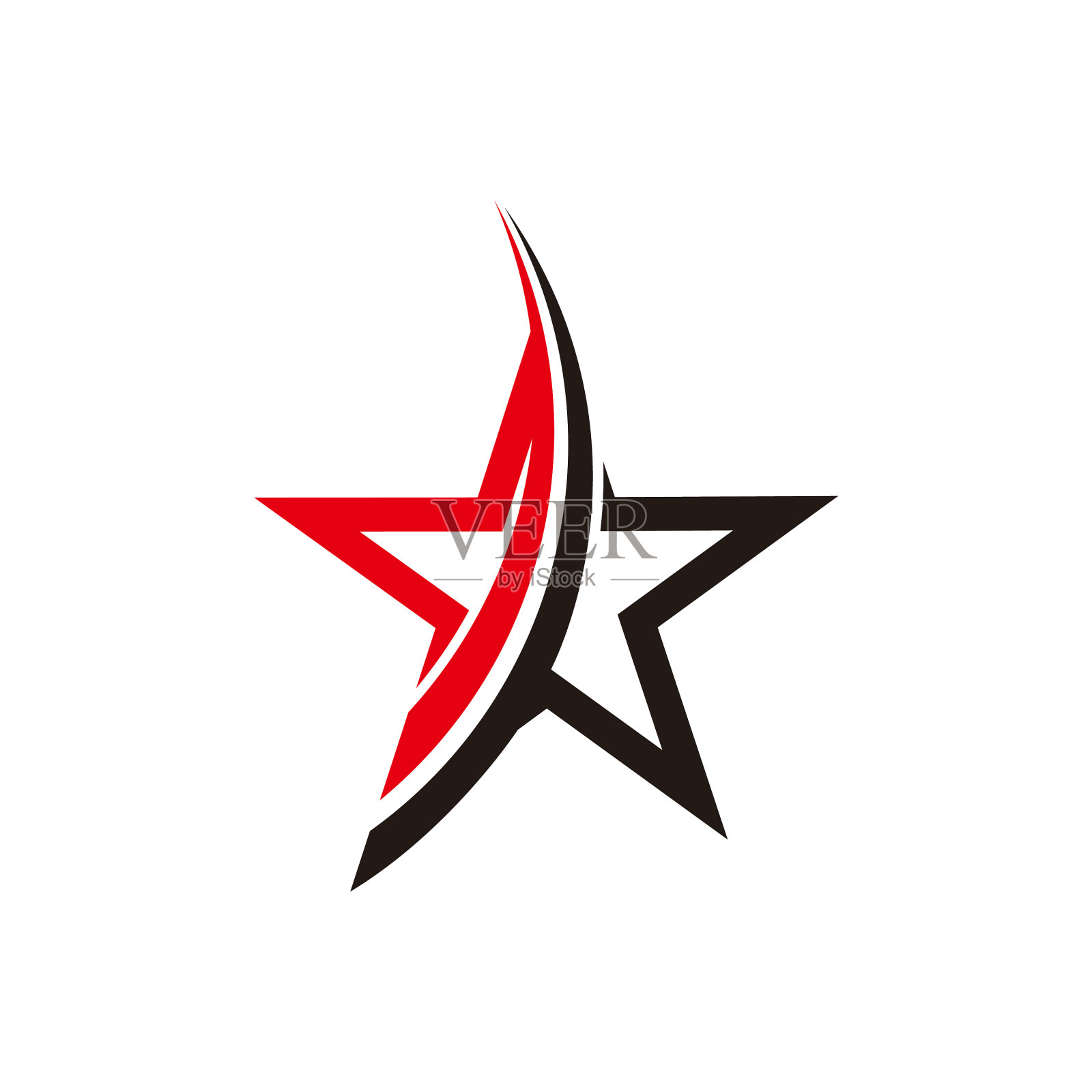 星型简单的几何曲线设计适合设计元素图片