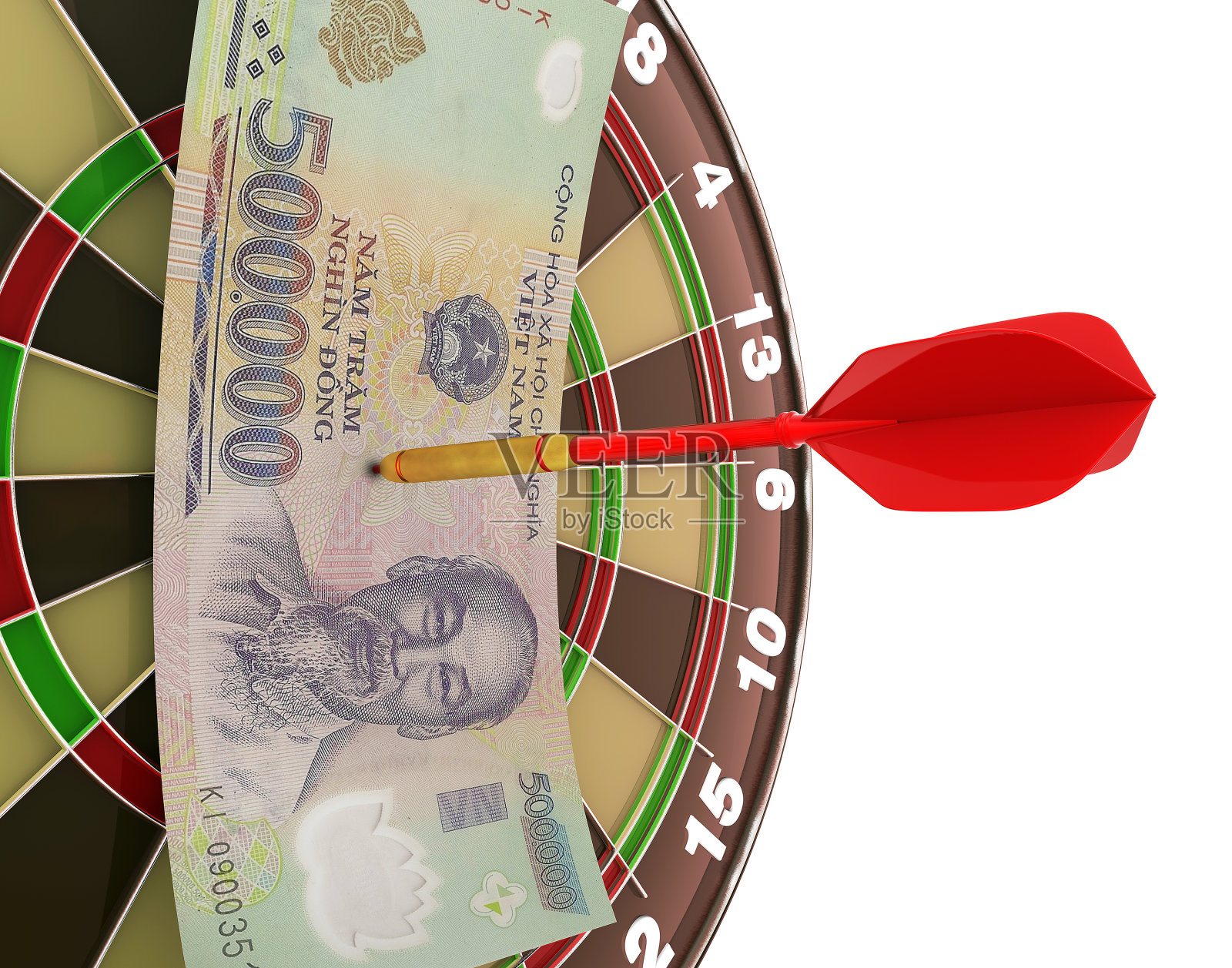 飞镖瞄准了Dong的靶心照片摄影图片