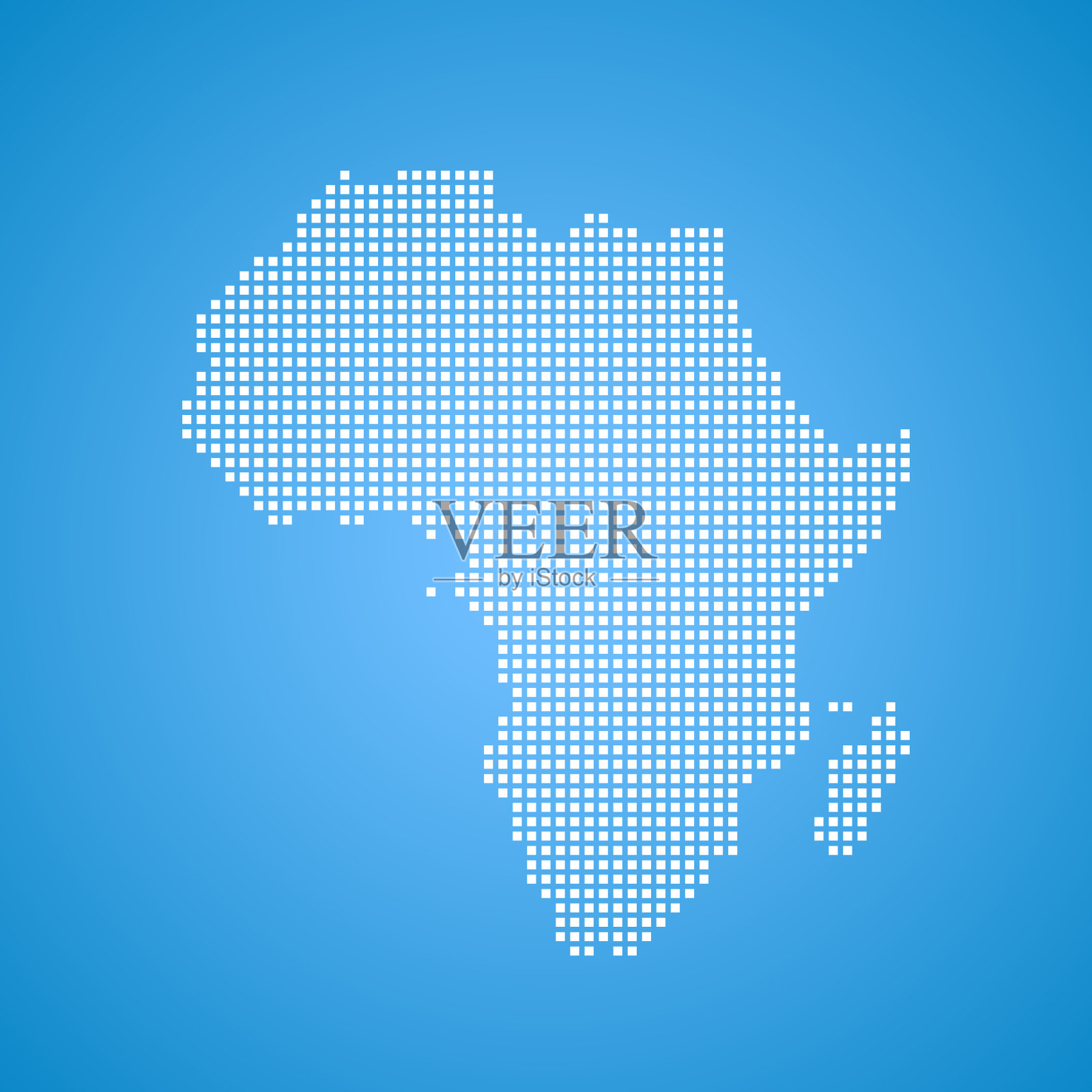 非洲地图插画图片素材