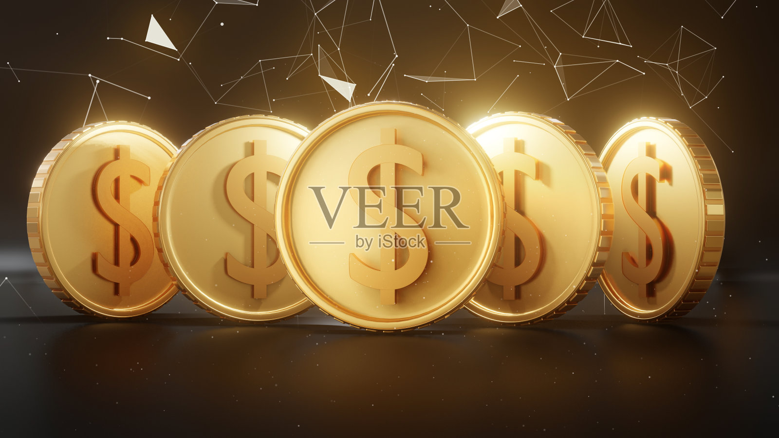 美元硬币概念商业技术数字货币工作照片摄影图片