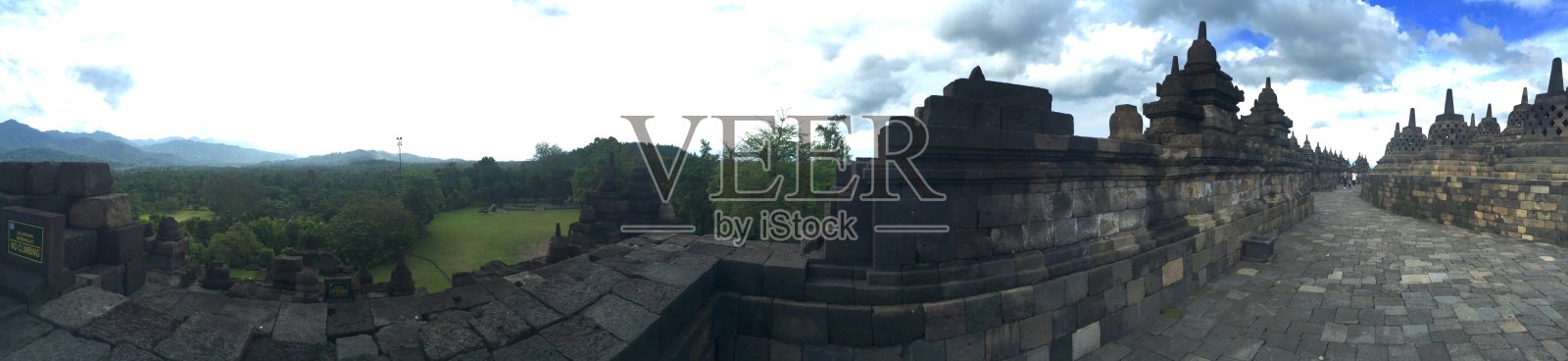 美丽的景色在婆罗浮屠三宝朗寺照片摄影图片