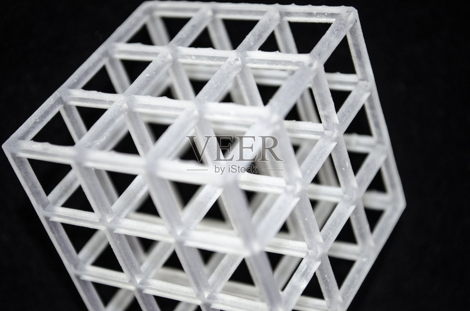 3d打印模型与复杂的几何，立体平版印刷照片摄影图片