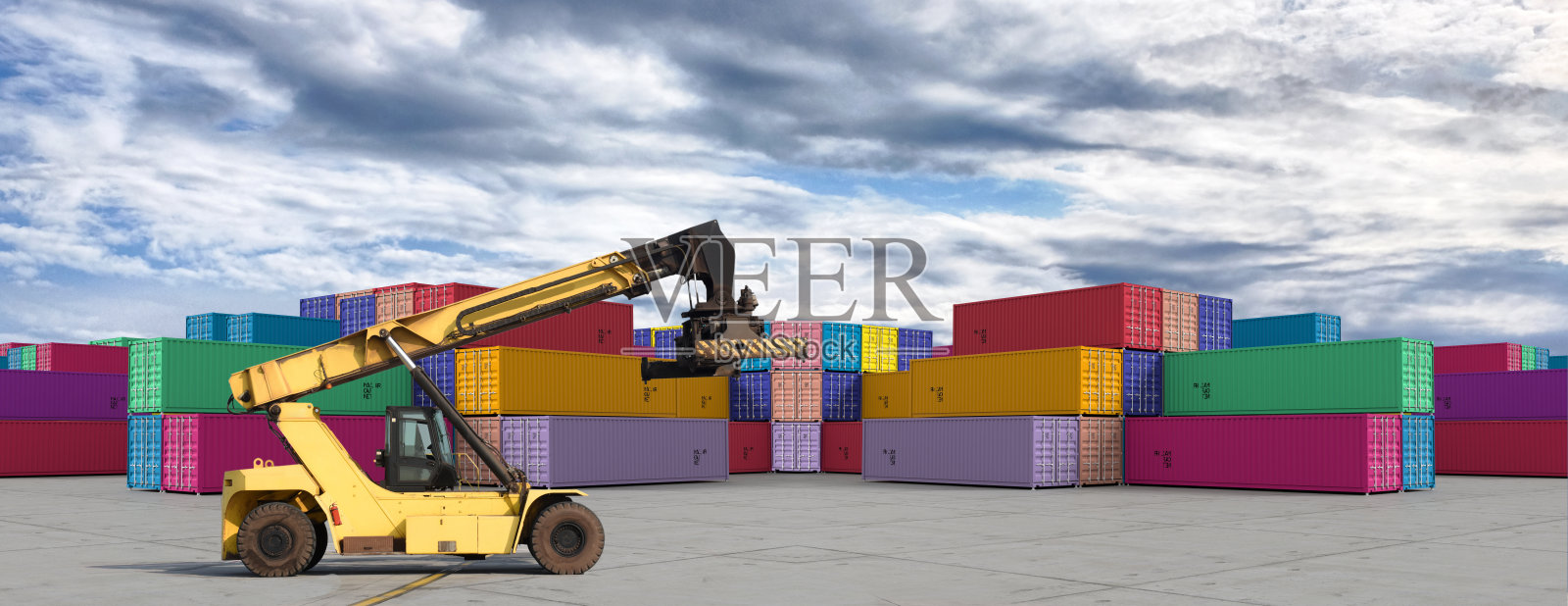 全球物流业务和货物集装箱照片摄影图片