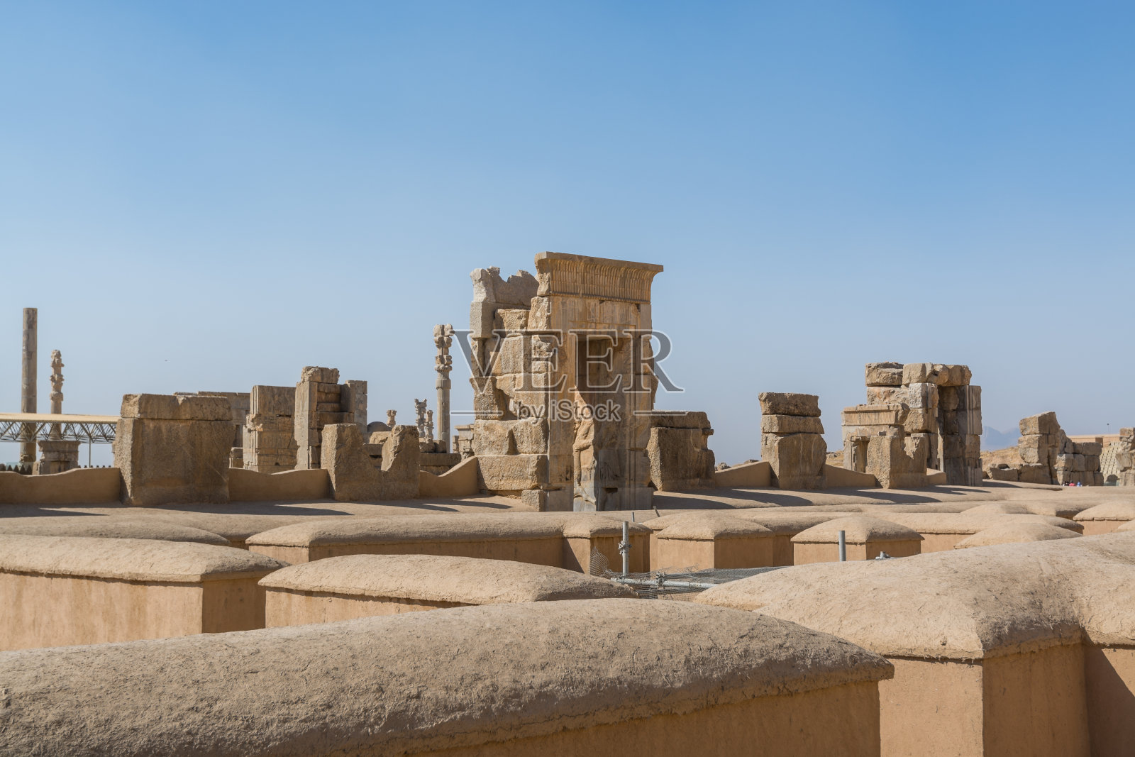 波斯波利斯石门遗址，阿契美尼德王朝都城，联合国教科文组织世界遗产照片摄影图片