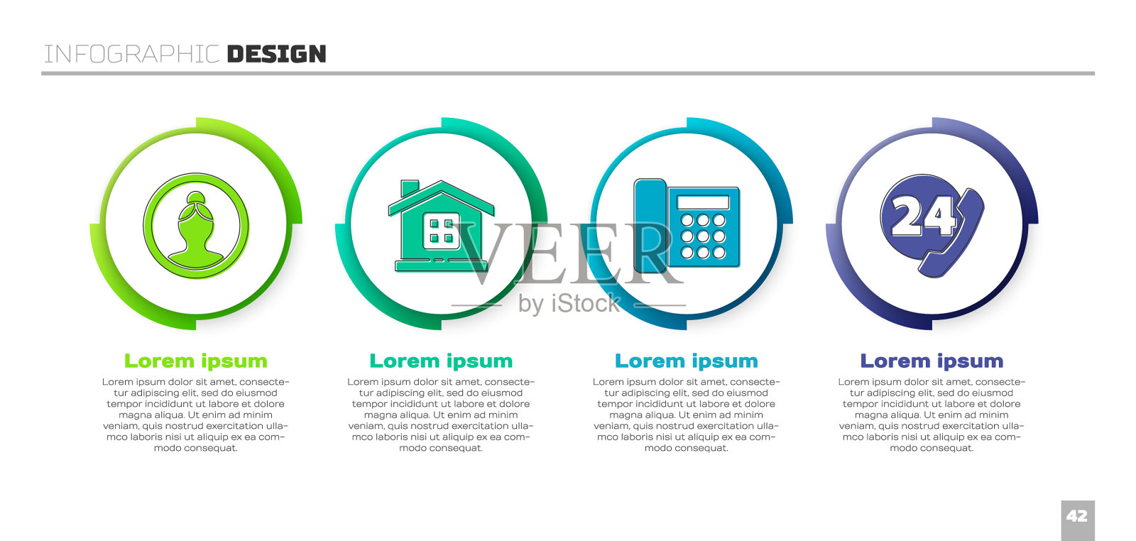 设置创建帐户屏幕房子电话和插画图片素材