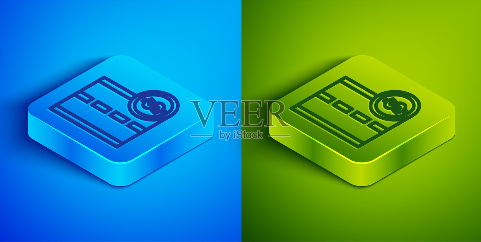 等距线收费公路交通标志路标图标素材