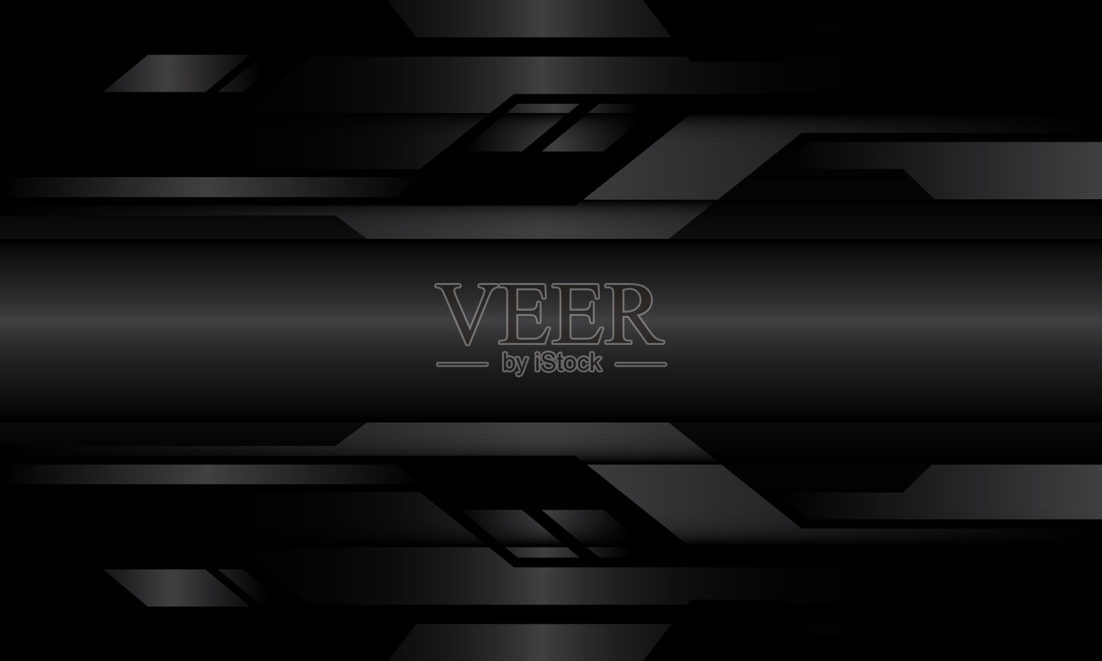 抽象深灰色金属几何网络插画图片素材