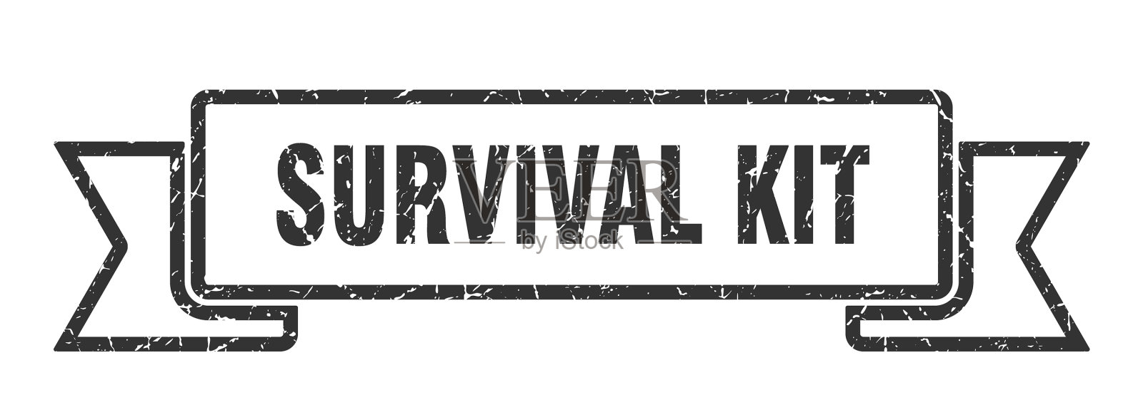 生存工具包垃圾复古复古乐队生存插画图片素材