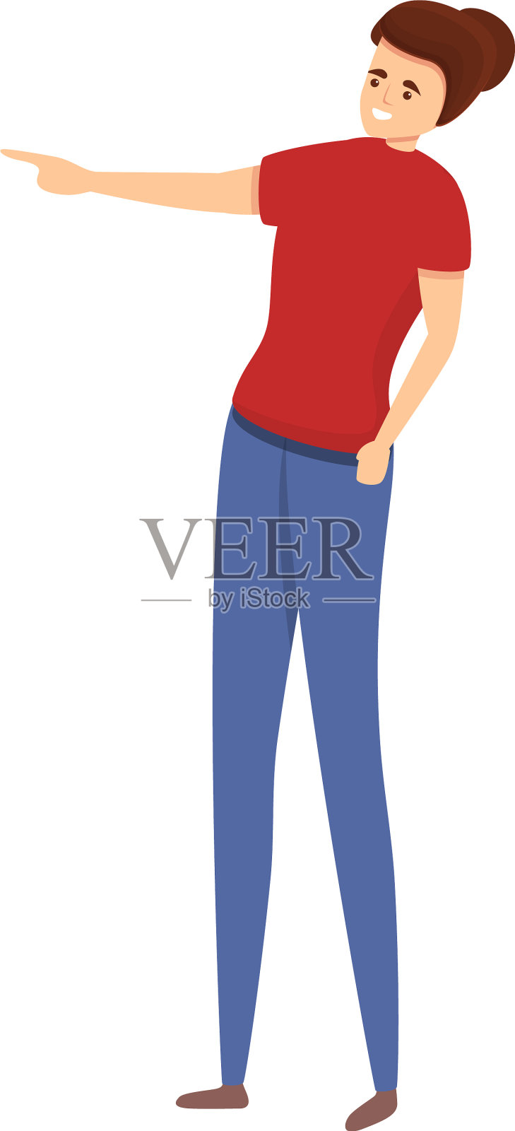 青少年虐待图标卡通风格设计元素图片