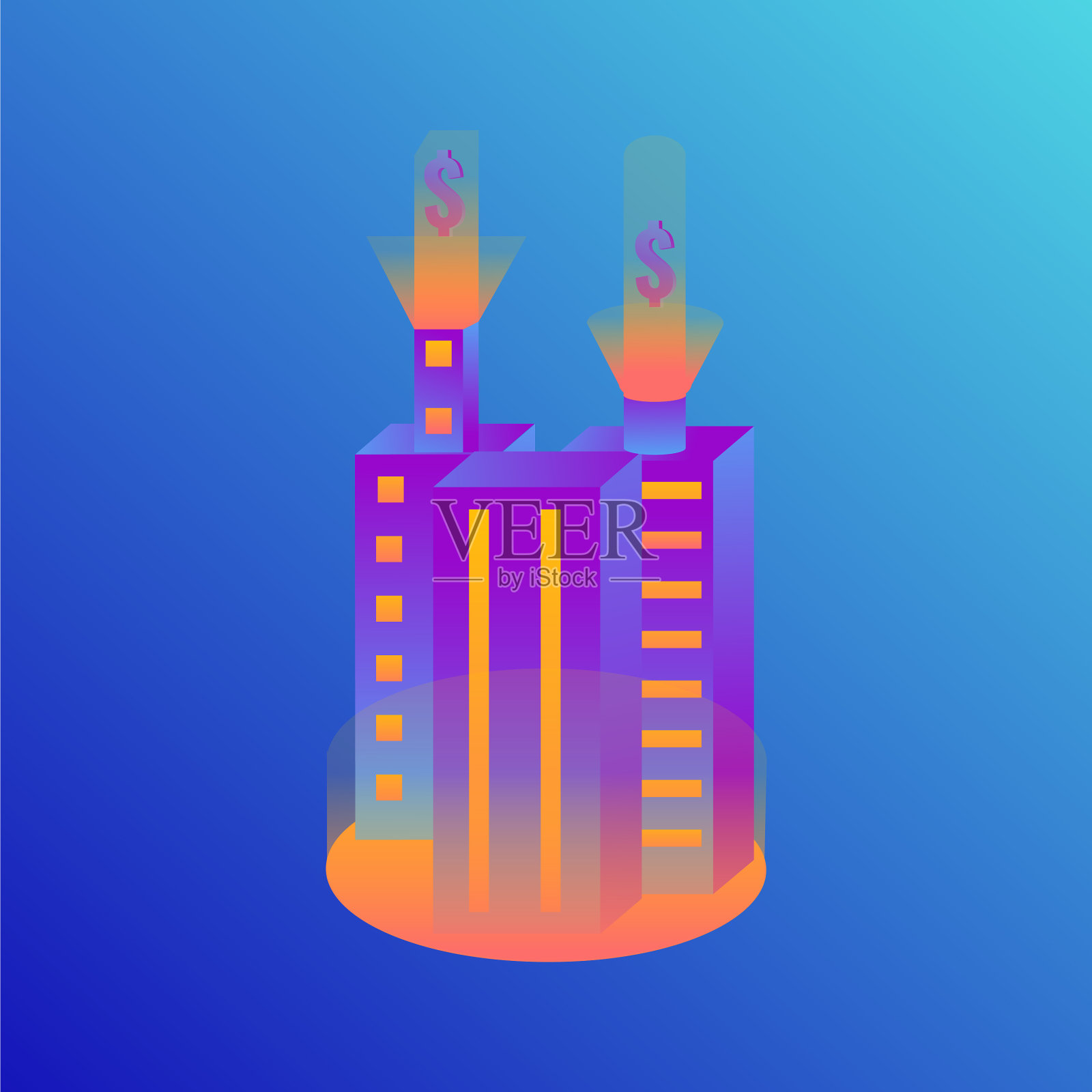 等距的钱投资设计模板素材