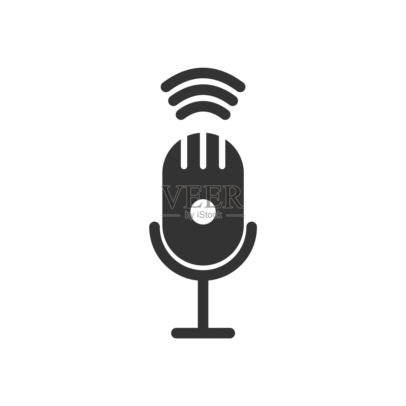 麦克风网络设计模板图标素材