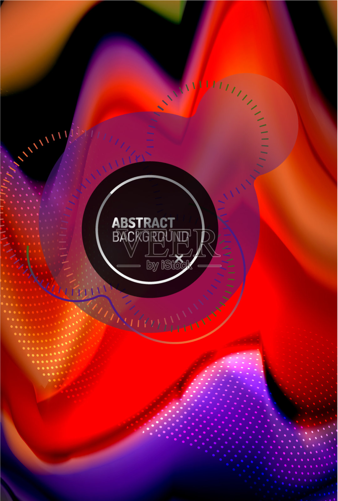 液体梯度抽象背景色波插画图片素材