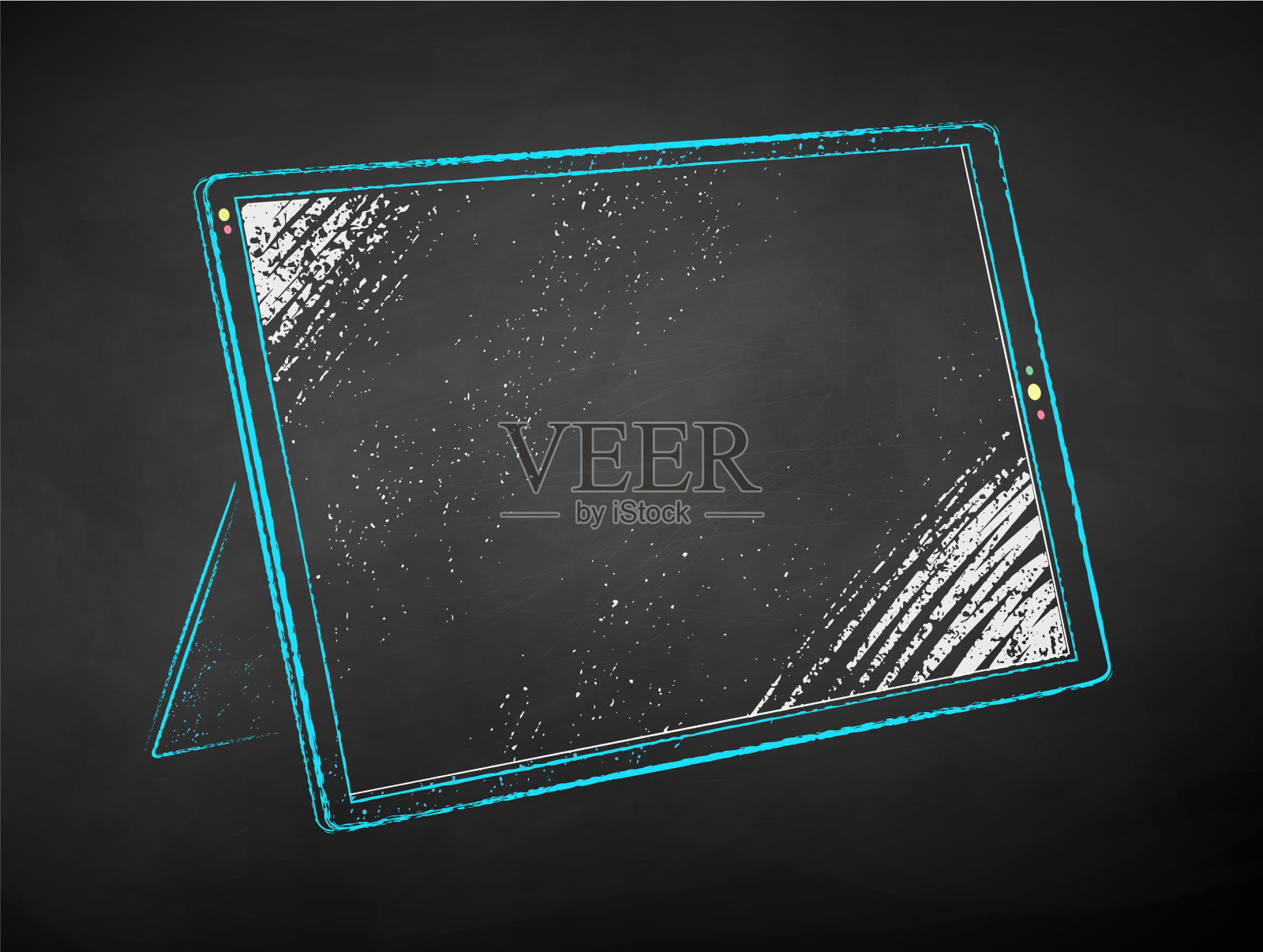 粉笔画数字板插画图片素材