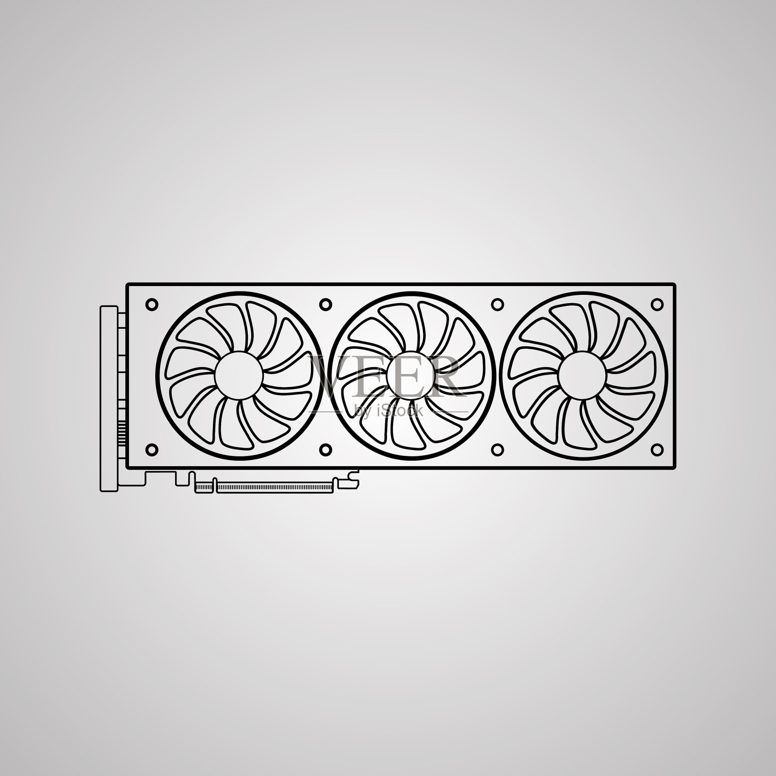 图形处理器图标图形处理单元插画图片素材