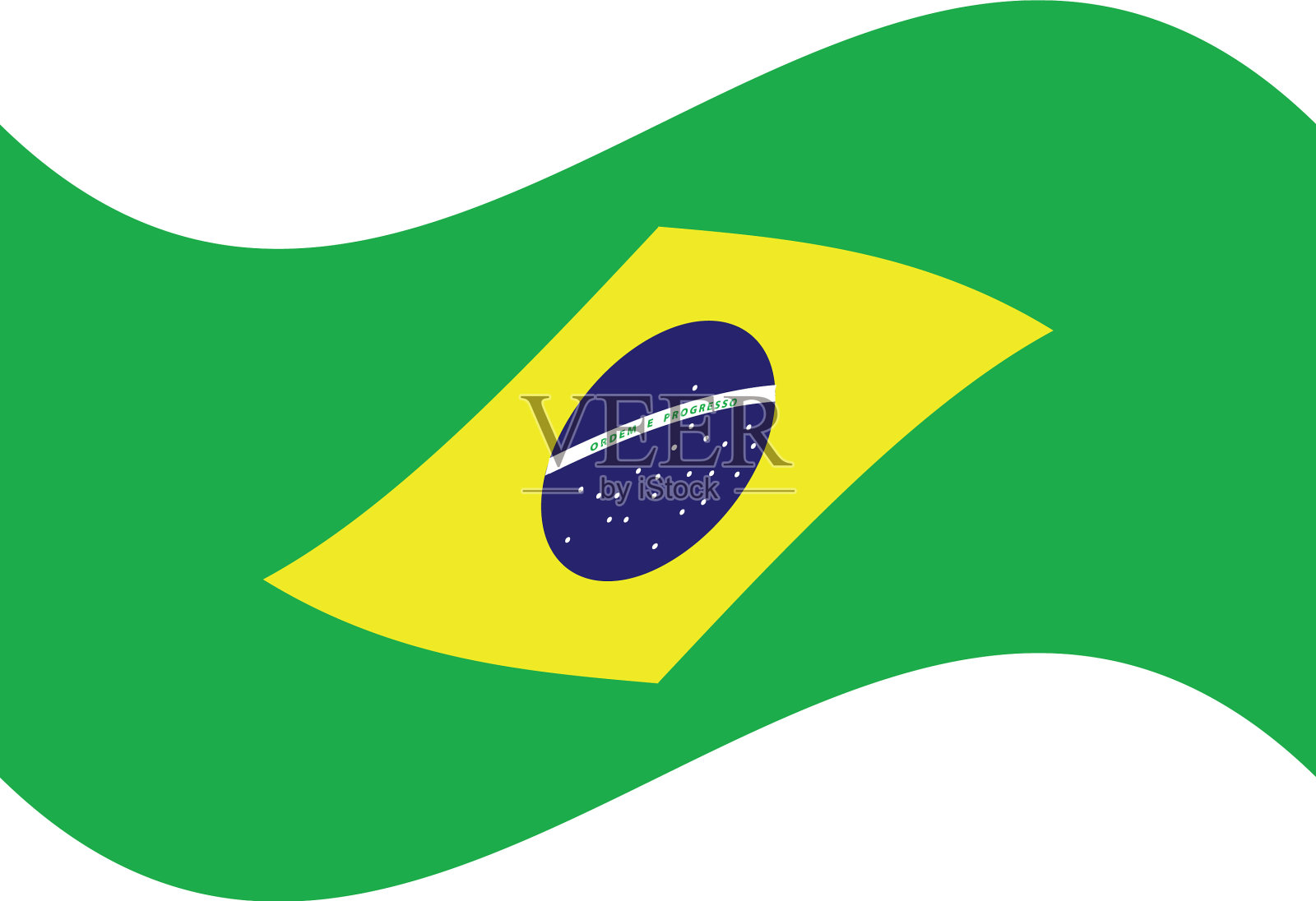 巴西国旗象征国家插画图片素材