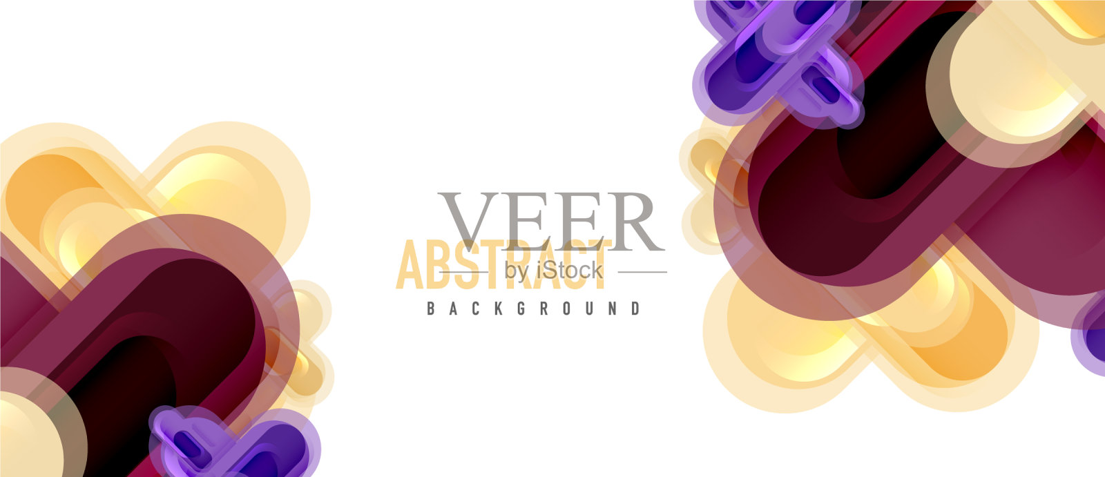 现代玻璃十字形抽象插画图片素材