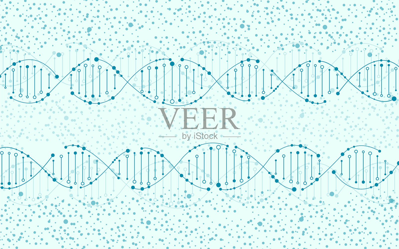 摘要螺旋DNA的分子背景和插画图片素材