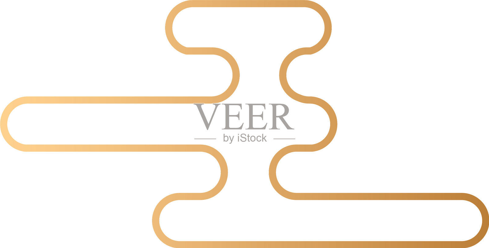 金色会徽装饰孤立图标设计元素图片