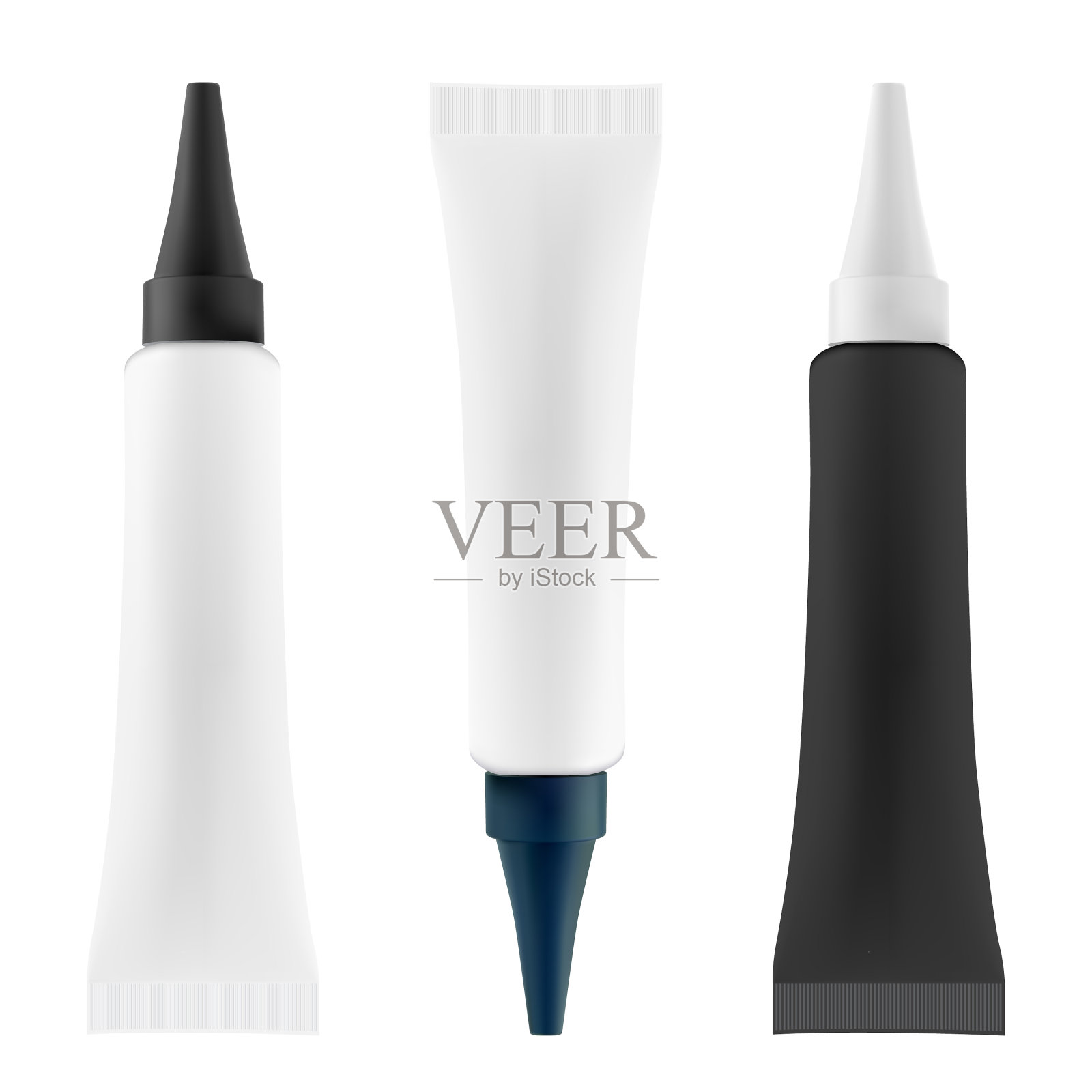 眼霜管化妆品血清包3d包插画图片素材