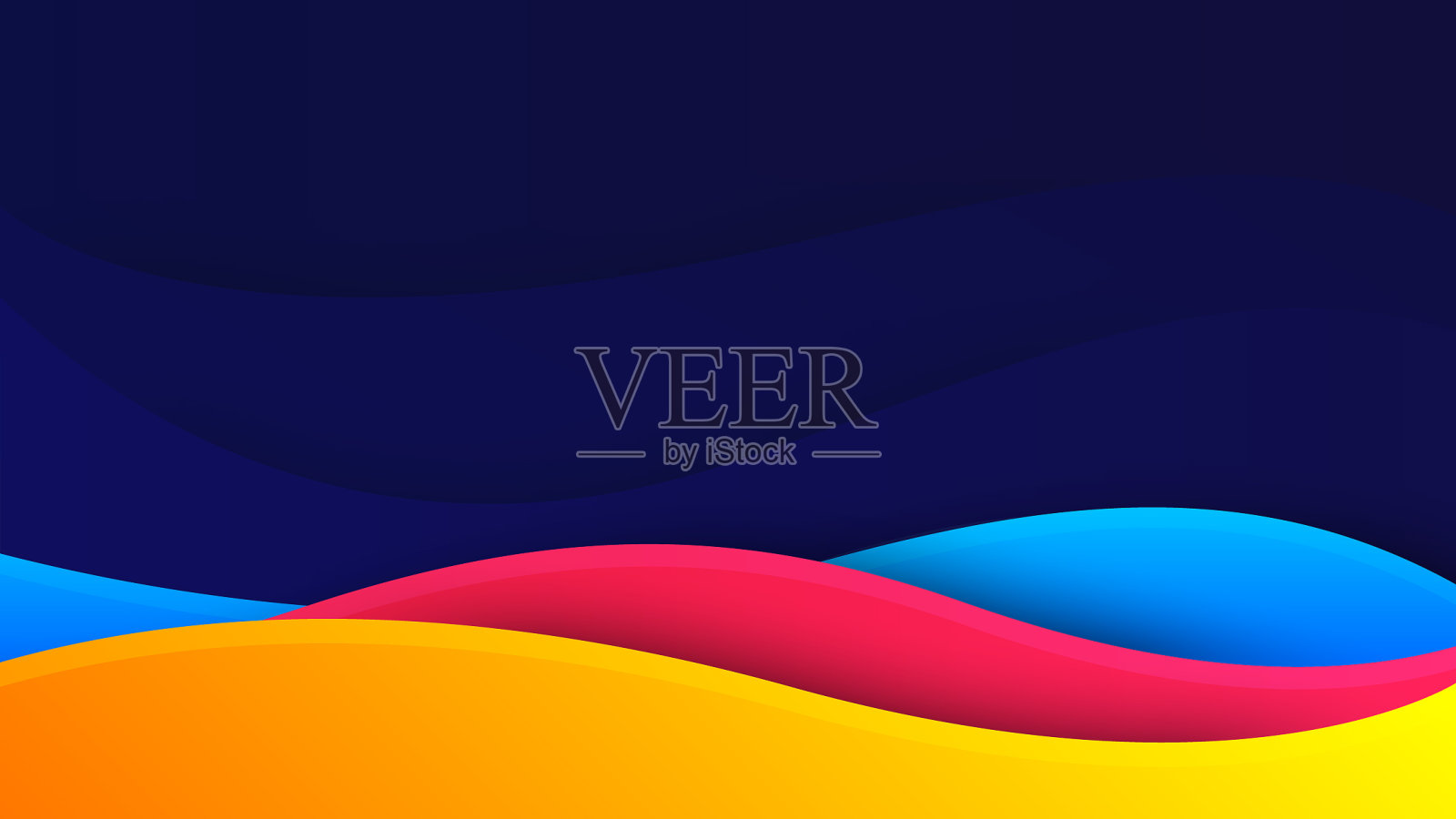 波形背景数字频率条纹波形设计模板素材